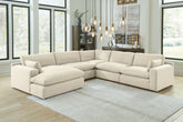 Best Deals Furniture - Ashley Furniture - Elyza 5-Piece Sectional with Chaise - RAF 5-Piece Sectional with Chaise - 10006S6