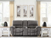 Best Deals Furniture - Ashley Furniture - Bakerstein Power Reclining Loveseat with Console - PWR REC Loveseat/CON/ADJ HDRST - PC1250318