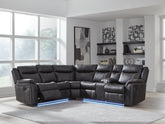Best Deals Furniture - Ashley Furniture - Sultan Meadow 2-Piece Reclining Sectional - 2-Piece Reclining Sectional - PC13001S1