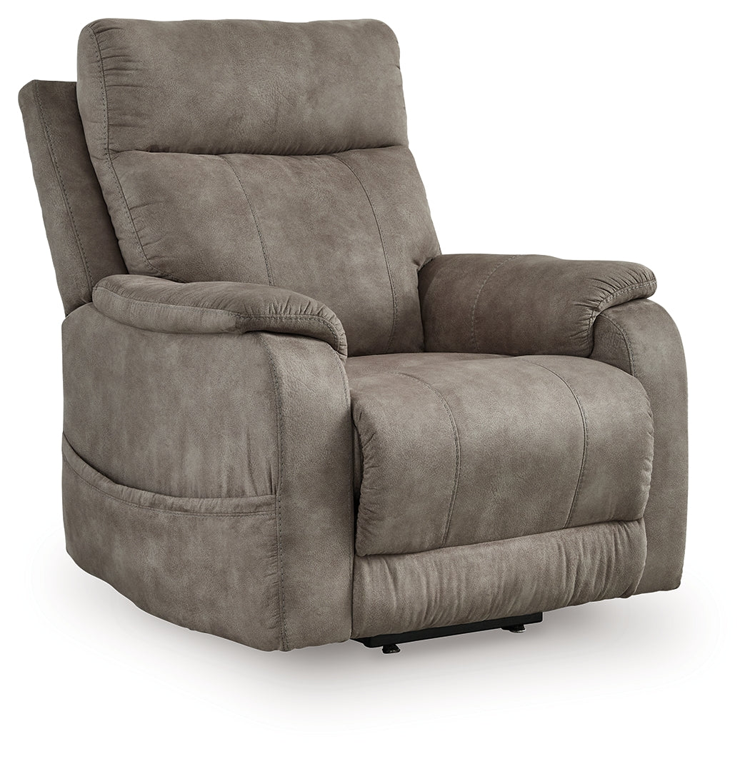 Best Deals Furniture - Ashley Furniture - Crestmeade Power Lift Recliner - Power Lift Recliner / Fossil - 1350312