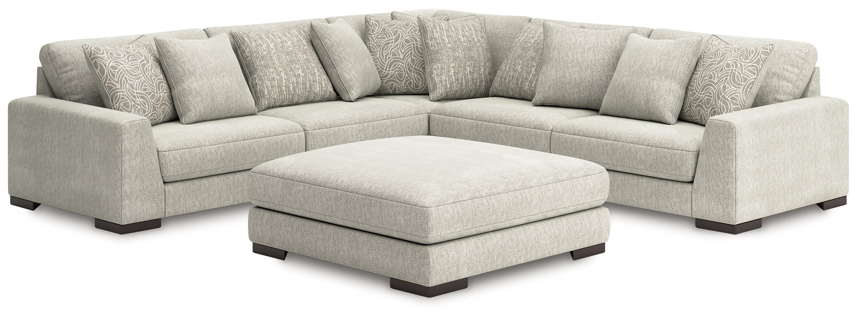 Best Deals Furniture - Ashley Furniture - Regent Park 5-Piece Sectional with Ottoman - 5-Piece Sectional with Ottoman - 14404U2