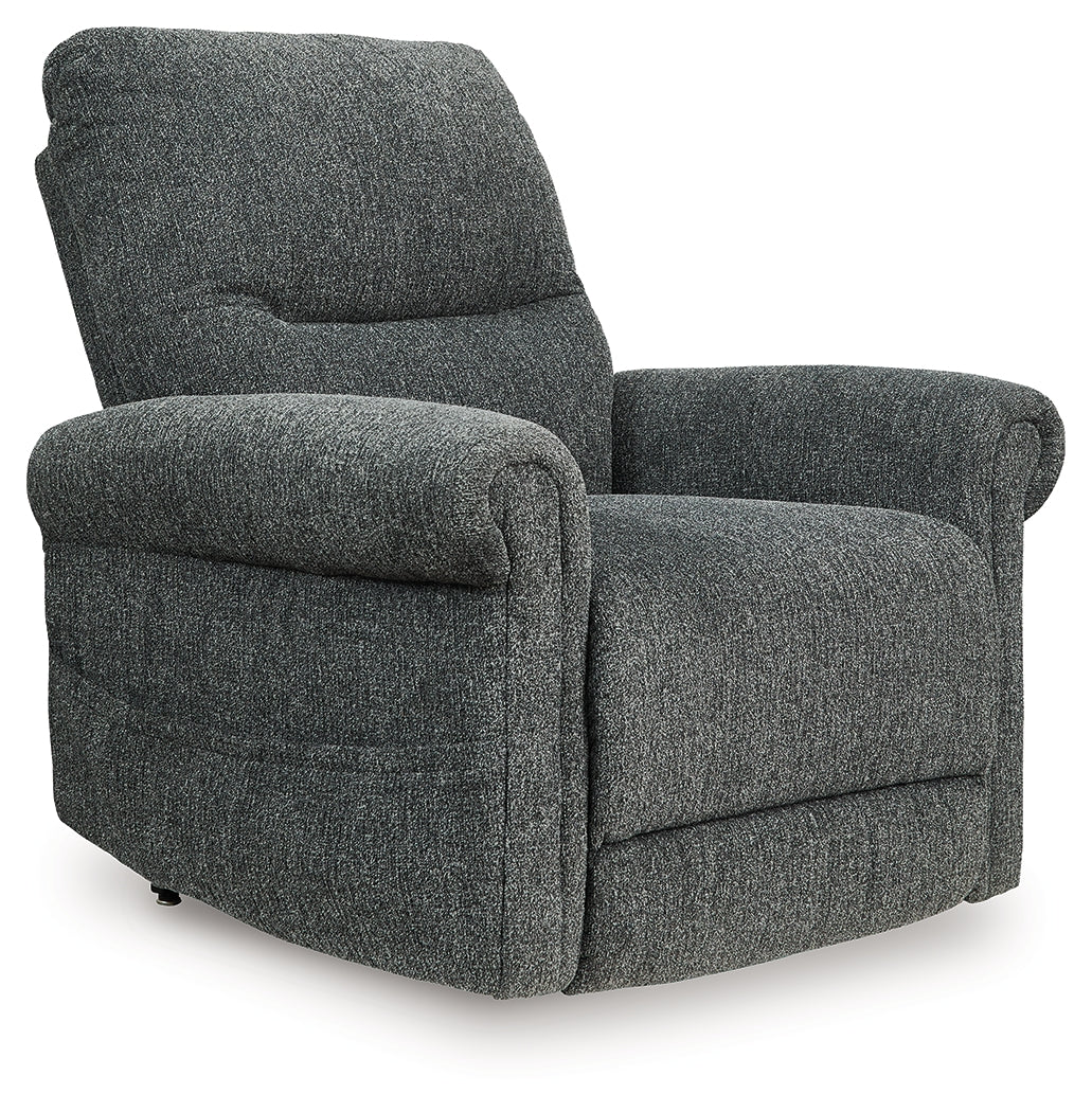 Best Deals Furniture - Ashley Furniture - Aureta Power Lift Recliner - Power Lift Recliner / Charcoal - 1790312
