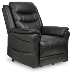 Best Deals Furniture - Ashley Furniture - Oatman Power Lift Recliner - Power Lift Recliner / Umber - 1800412