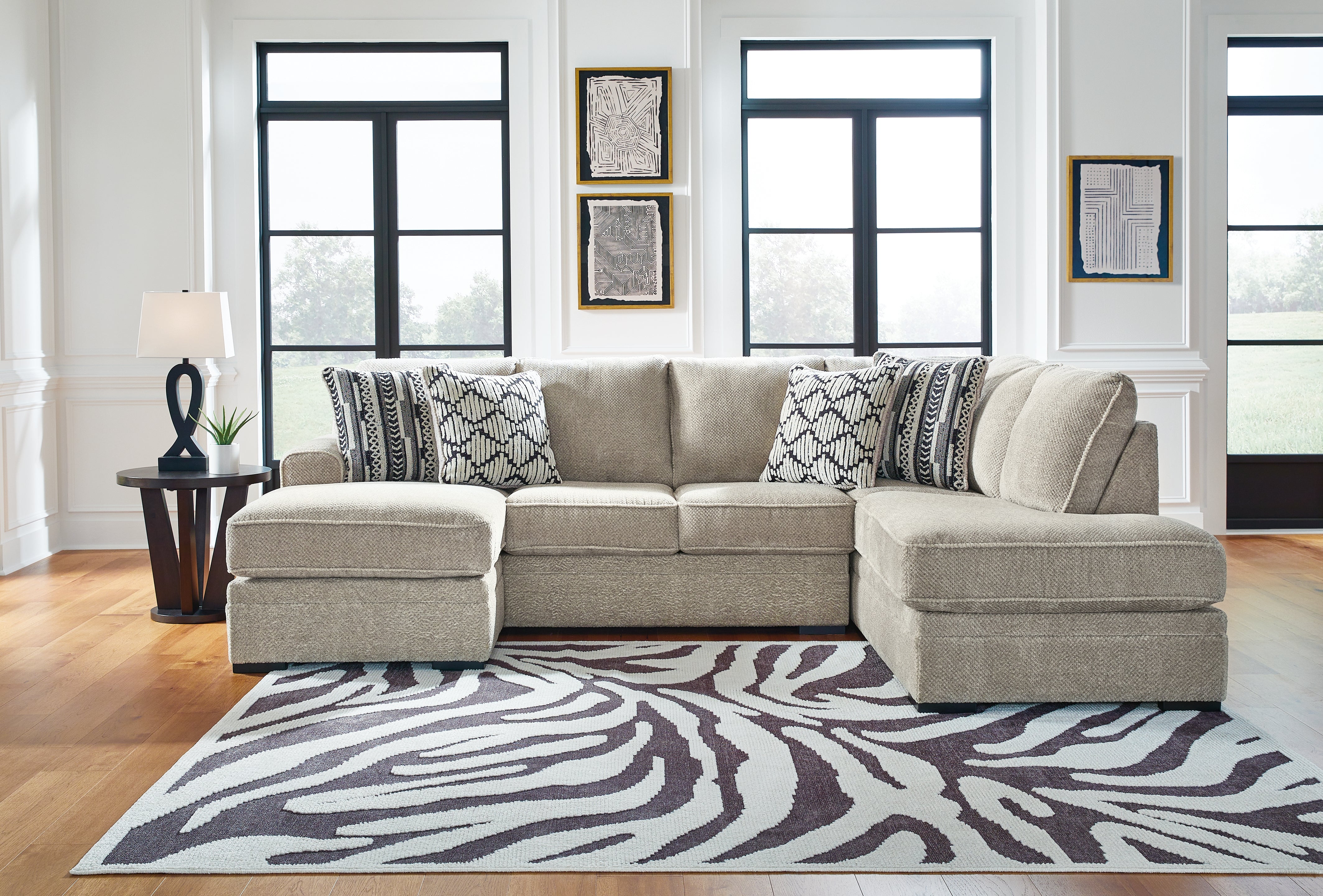 Best Deals Furniture - Ashley Furniture - Calnita 2-Piece Sectional with Chaise - LAF 2-Piece Sectional with Chaise - 20502S1