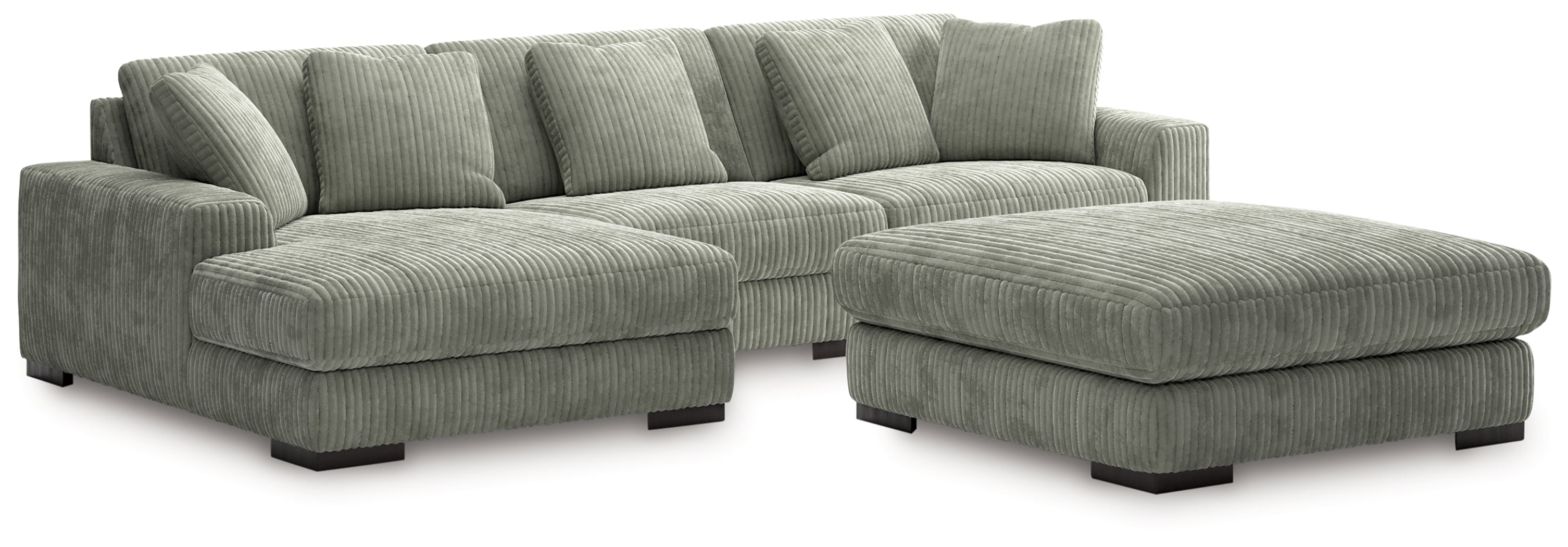 Best Deals Furniture - Ashley Furniture - Lindyn 3-Piece Sectional with Ottoman - 3-Piece Sectional with Ottoman - 21105U10