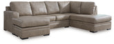 Best Deals Furniture - Ashley Furniture - Amuleto 2-Piece Sectional with Chaise - LAF 2-Piece Sectional with Chaise / Desert - 22405S1
