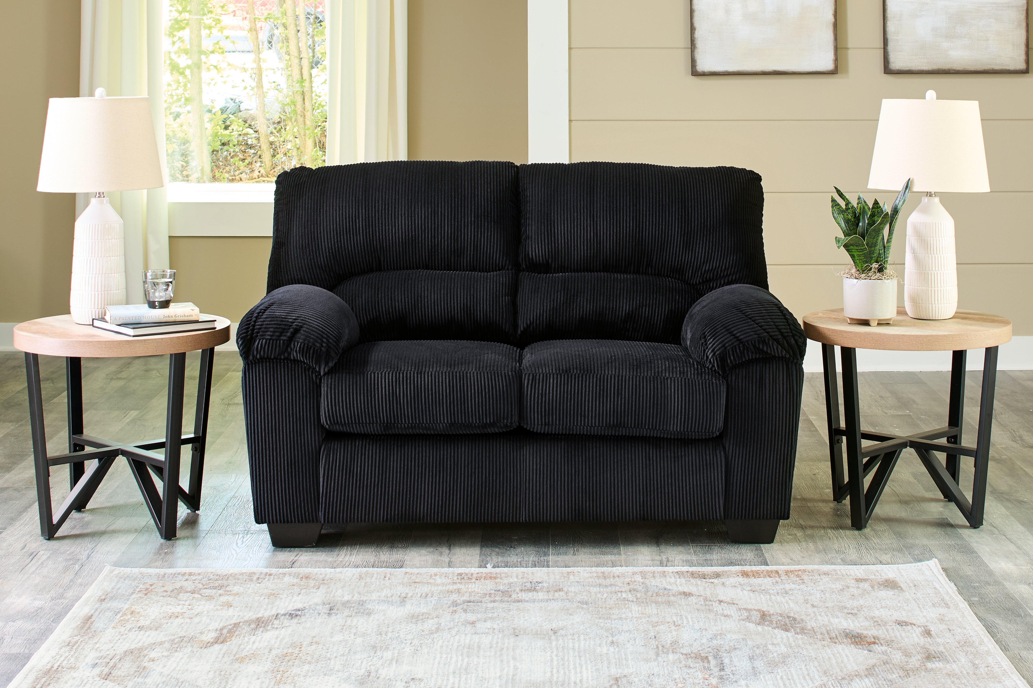 Best Deals Furniture - Ashley Furniture - SimpleJoy Loveseat - Loveseat - 2420435