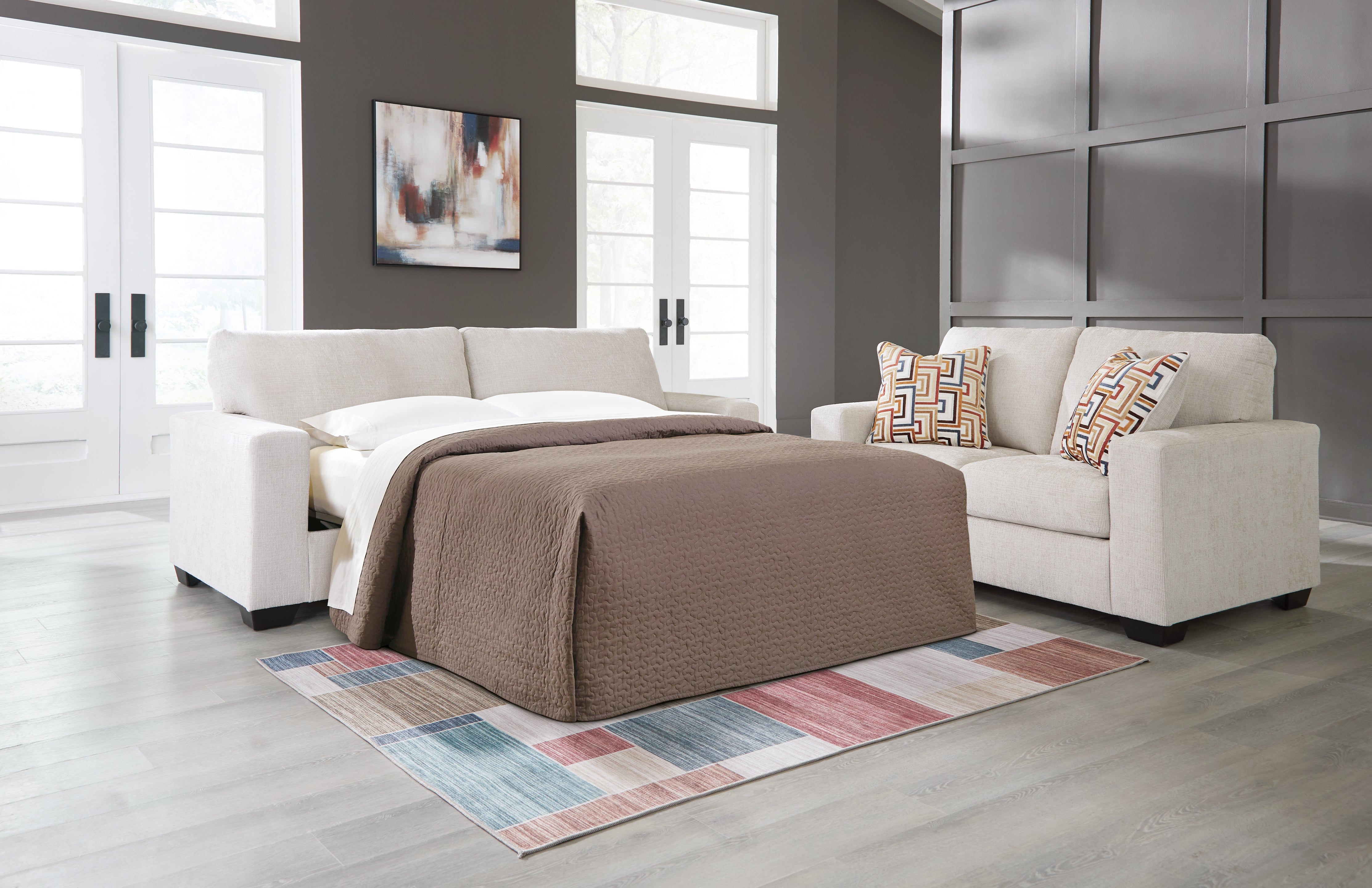 Best Deals Furniture - Ashley Furniture - Aviemore Queen Sofa Sleeper - Queen Sofa Sleeper - 2430539