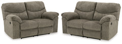 Best Deals Furniture - Ashley Furniture - Alphons Set of 2 Reclining Loveseats - Set of 2 Reclining Loveseats - 28201U4