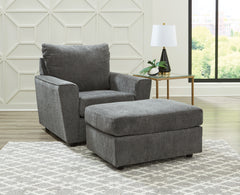 Best Deals Furniture - Ashley Furniture - Stairatt Chair and Ottoman - Chair and Ottoman - 28502U2