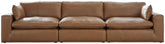 Best Deals Furniture - Ashley Furniture - Emilia 3-Piece Sectional Sofa - RAF 3-Piece Sectional Sofa / Caramel - 30901S2