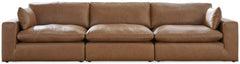 Best Deals Furniture - Ashley Furniture - Emilia 3-Piece Sectional Sofa - RAF 3-Piece Sectional Sofa / Caramel - 30901S2