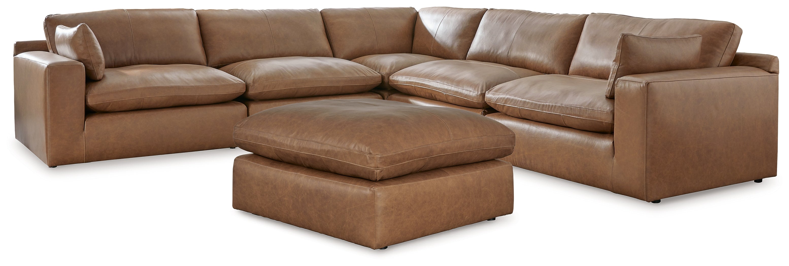 Best Deals Furniture - Ashley Furniture - Emilia 5-Piece Sectional and Ottoman - 5-Piece Sectional and Ottoman - 30901U1