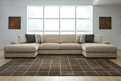 Best Deals Furniture - Ashley Furniture - Linenhause 4-Piece Double Chaise Sectional - RAF 4-Piece Double Chaise Sectional - 31803S9