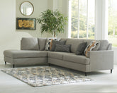Best Deals Furniture - Ashley Furniture - Santasia 2-Piece Sectional with Chaise - RAF 2-Piece Sectional with Chaise - 33301S2