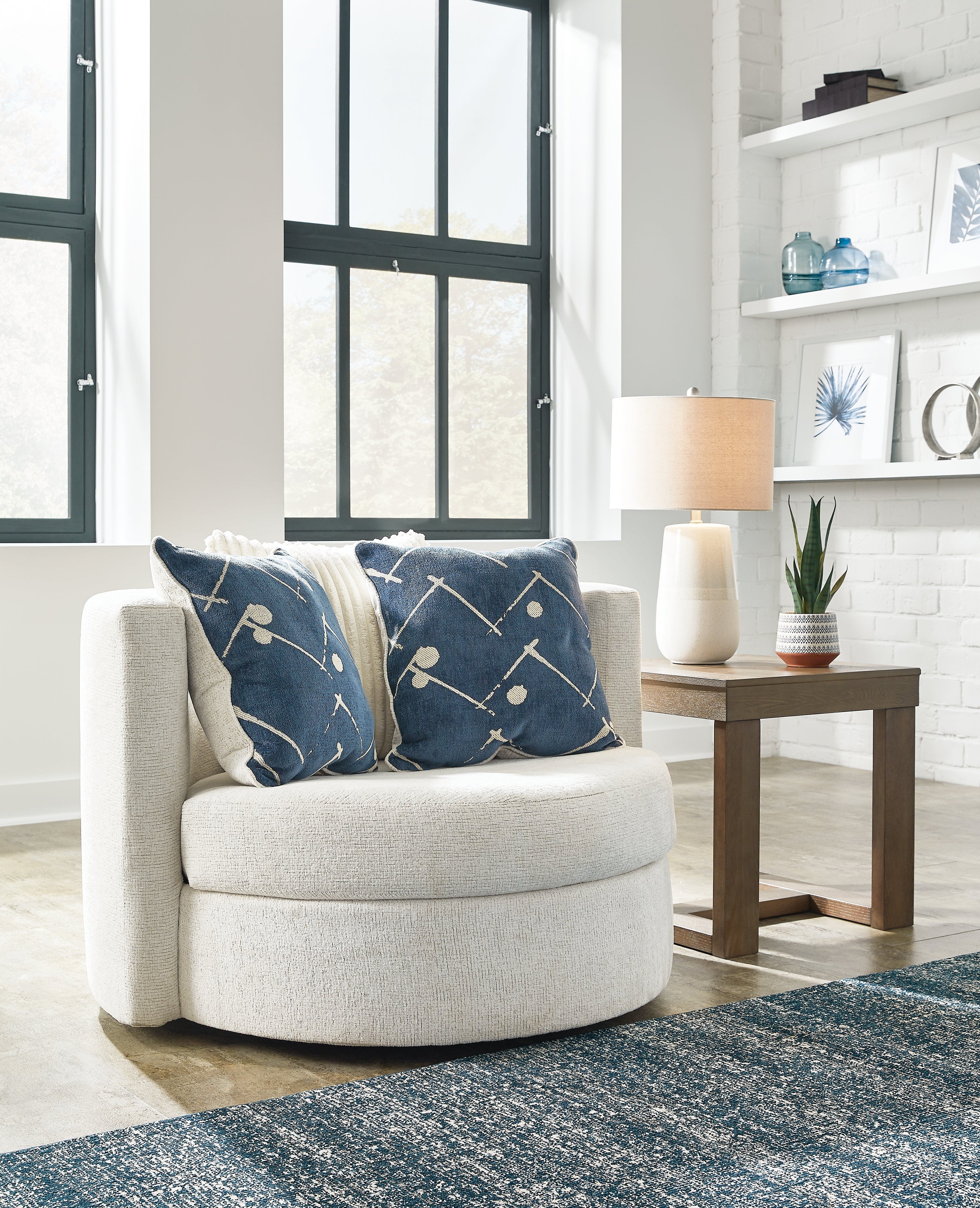 Best Deals Furniture - Ashley Furniture - Padova Swivel Accent Chair - Swivel Accent Chair - 3370644