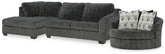 Best Deals Furniture - Ashley Furniture - Biddeford 2-Piece Sectional and Oversized Swivel Accent Chair - 2-Piece Sectional and Oversized Swivel Accent Chair - 35504U2