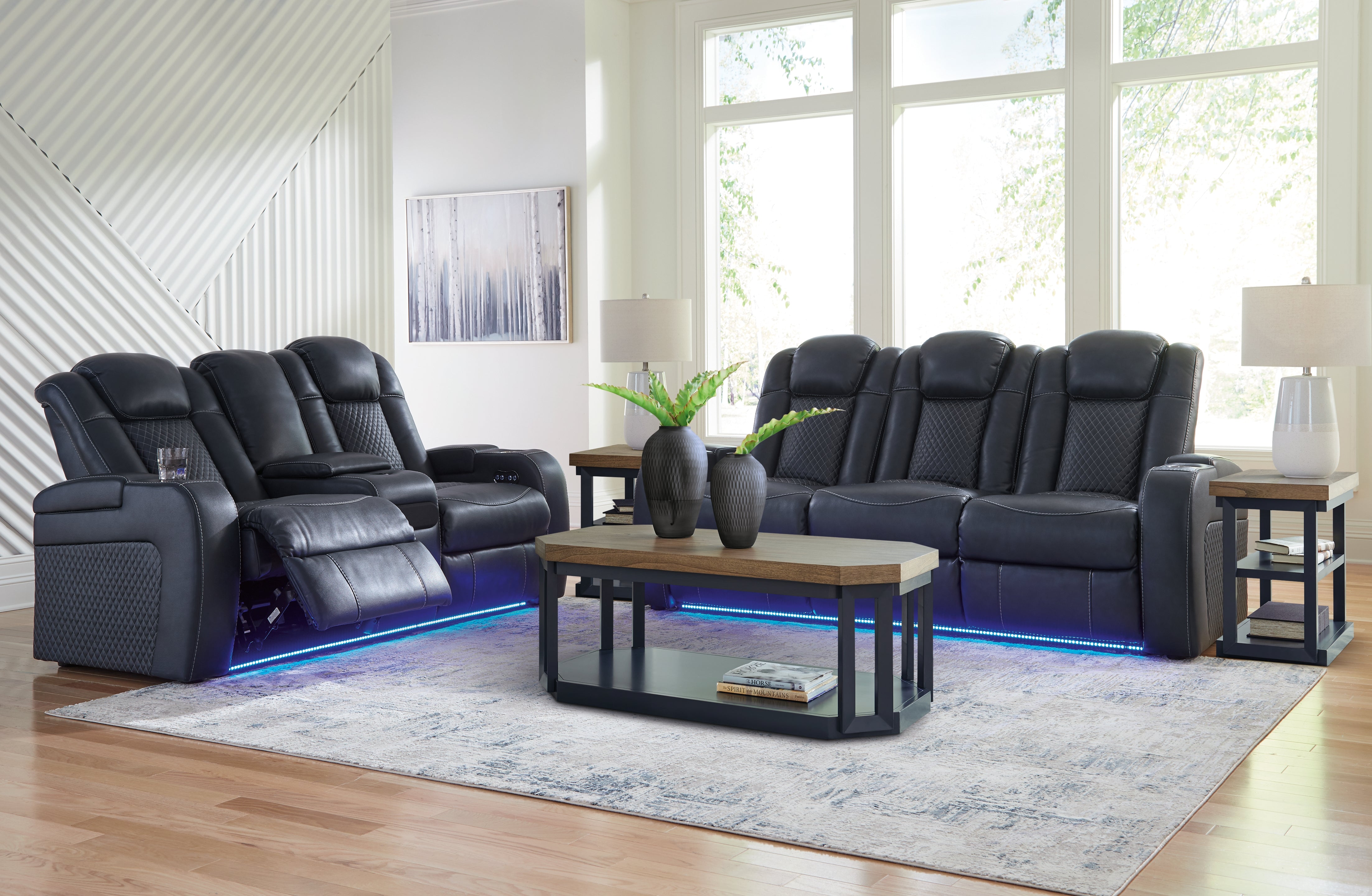 Best Deals Furniture - Ashley Furniture - Fyne-Dyme Power Reclining Sofa, Loveseat and Recliner - Power Reclining Sofa, Loveseat and Recliner - 36603U2