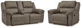 Best Deals Furniture - Ashley Furniture - Laresview Reclining Loveseat and Oversized Recliner - Reclining Loveseat and Oversized Recliner - 37203U2