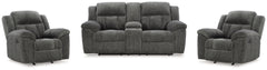 Best Deals Furniture - Ashley Furniture - Frohn Reclining Loveseat with Console and 2 Recliners - Reclining Loveseat with Console and 2 Recliners - 37406U5
