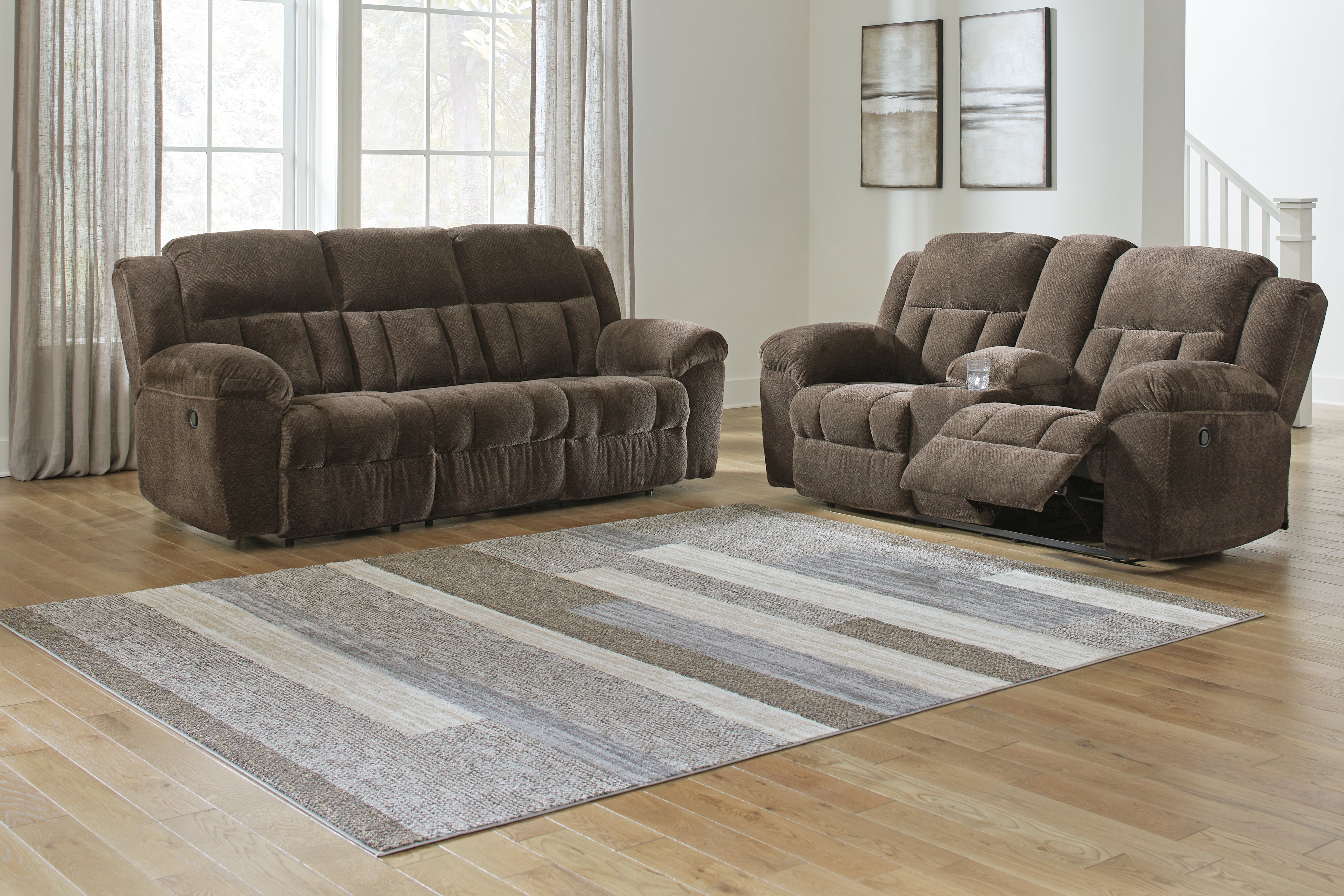 Best Deals Furniture - Ashley Furniture - Frohn Reclining Sofa and Loveseat - Reclining Sofa and Loveseat - 37407U1