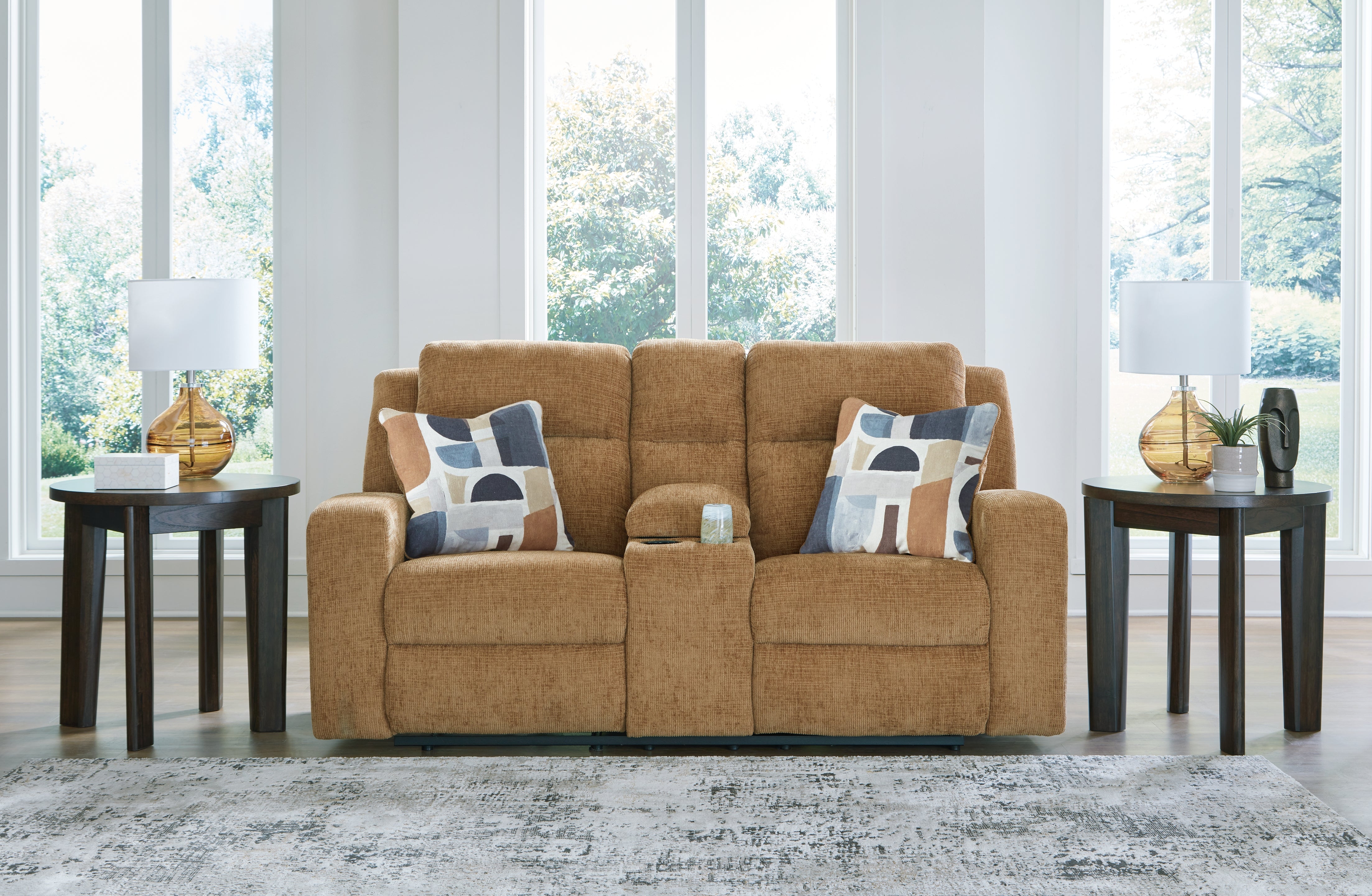 Best Deals Furniture - Ashley Furniture - Kanlow Reclining Loveseat with Console - DBL Rec Loveseat w/Console - 3860594