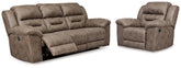 Best Deals Furniture - Ashley Furniture - Stoneland Power Reclining Sofa and Manual Recliner - Power Reclining Sofa and Manual Recliner - 39905U12