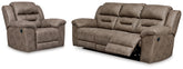 Best Deals Furniture - Ashley Furniture - Stoneland Reclining Sofa and Recliner - Reclining Sofa and Recliner - 39905U9