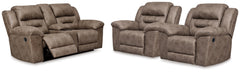Best Deals Furniture - Ashley Furniture - Stoneland Reclining Loveseat and 2 Recliners - Reclining Loveseat and 2 Recliners - 39905U13