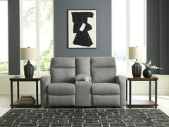 Best Deals Furniture - Ashley Furniture - Gauntlet Reclining Loveseat with Console - DBL Rec Loveseat w/Console - PC4220494