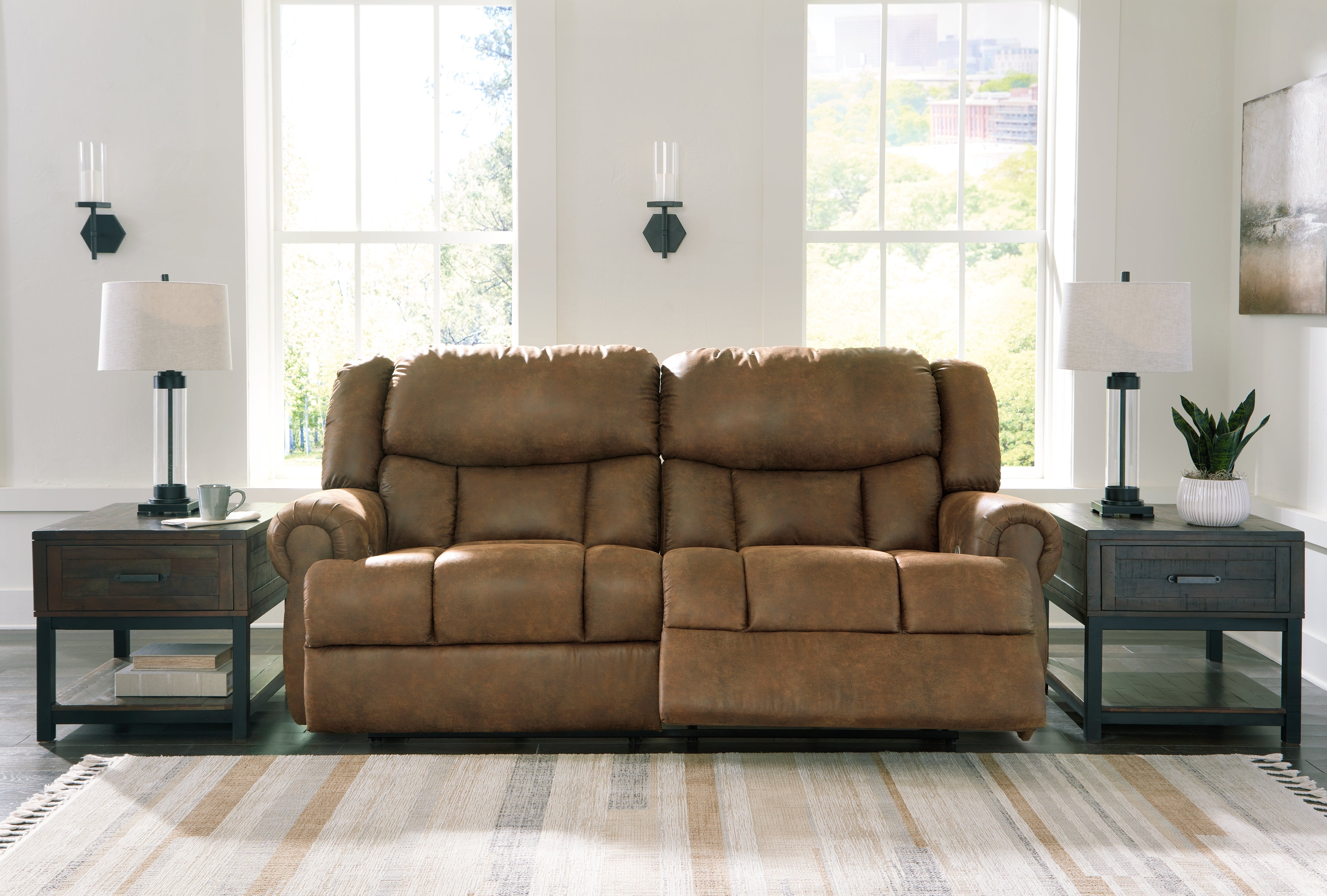 Best Deals Furniture - Ashley Furniture - Boothbay Power Reclining Sofa - 2 Seat Reclining Power Sofa - 4470447