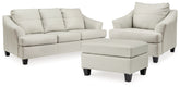 Best Deals Furniture - Ashley Furniture - Genoa Queen Sofa Sleeper, Oversized Chair and Ottoman - Queen Sofa Sleeper, Oversized Chair and Ottoman - 47704U8