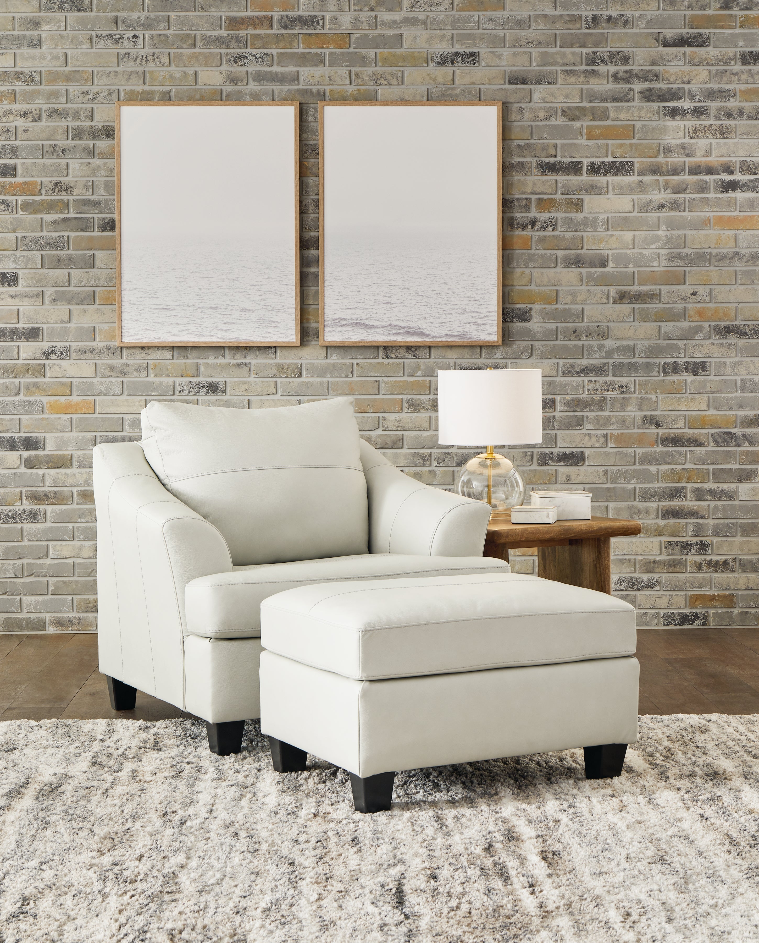 Best Deals Furniture - Ashley Furniture - Genoa Oversized Chair and Ottoman - Oversized Chair and Ottoman - 47704U3