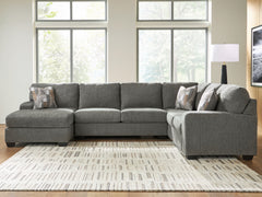 Best Deals Furniture - Ashley Furniture - Clarington 3-Piece Sectional with Chaise - RAF 3-Piece Sectional with Chaise - PC48405S1