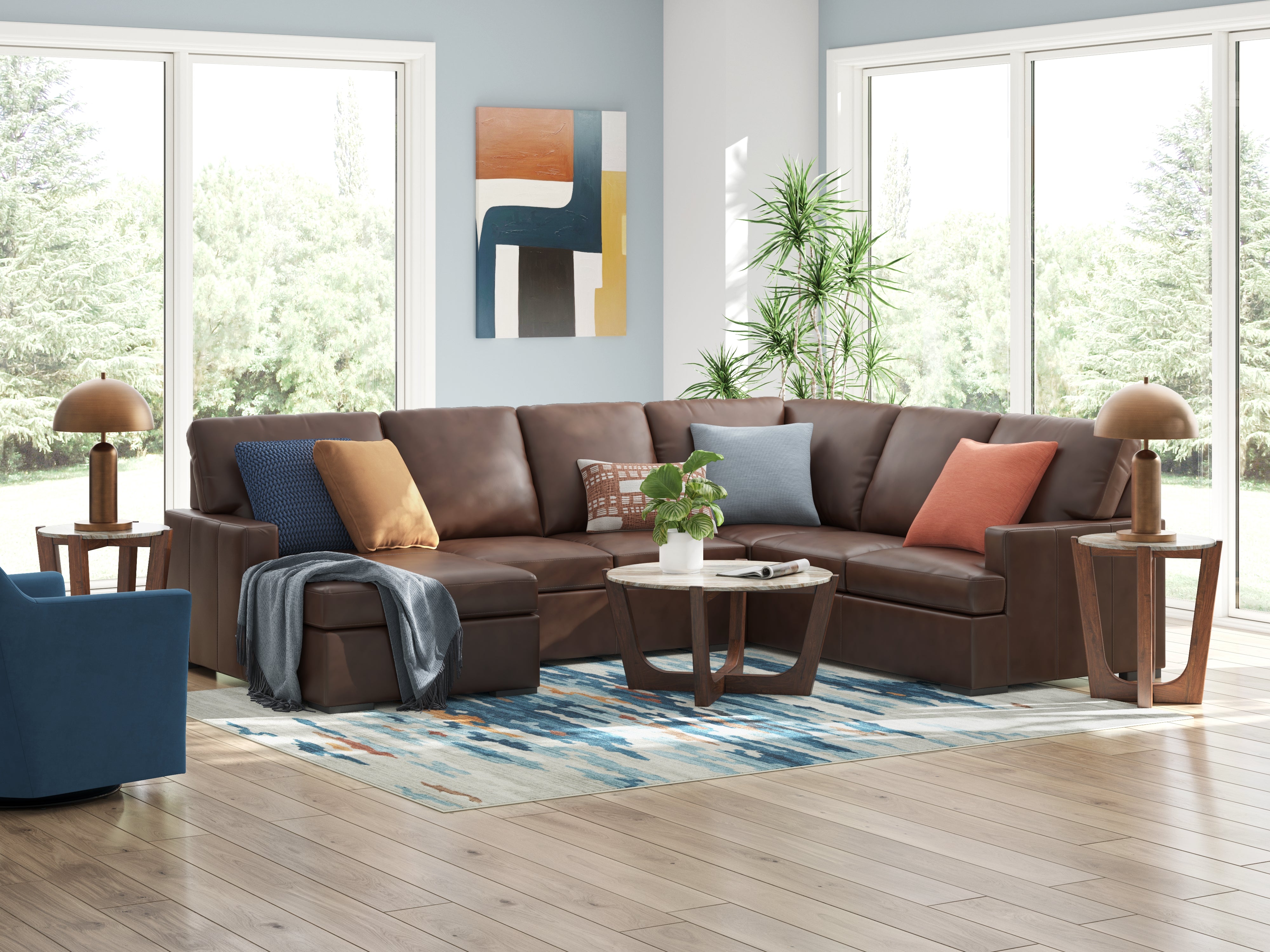 Best Deals Furniture - Ashley Furniture - McDowlan 3-Piece Sectional with Chaise - RAF 3-Piece Sectional with Chaise - PC48504S2