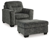 Best Deals Furniture - Ashley Furniture - Lonoke Chair and Ottoman - Chair and Ottoman - 50504U12