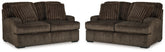 Best Deals Furniture - Ashley Furniture - Aylesworth 2 Loveseats - 2 Loveseats - 53702U5