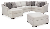 Best Deals Furniture - Ashley Furniture - Koralynn 3-Piece Sectional and Oversized Accent Ottoman - 3-Piece Sectional and Oversized Accent Ottoman - 54102U1