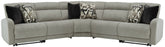 Best Deals Furniture - Ashley Furniture - Colleyville 5-Piece Power Reclining Sectional - 5-Piece Power Reclining Sectional - 54405S6