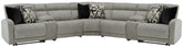 Best Deals Furniture - Ashley Furniture - Colleyville 7-Piece Power Reclining Sectional - 7-Piece Power Reclining Sectional - 54405S10