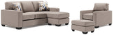 Best Deals Furniture - Ashley Furniture - Greaves Sofa Chaise, Chair, and Ottoman - Sofa Chaise, Chair, and Ottoman - 55104U3