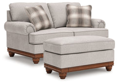 Best Deals Furniture - Ashley Furniture - Clearbrooke Loveseat and Ottoman - Loveseat and Ottoman - PC56803U1