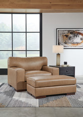 Best Deals Furniture - Ashley Furniture - Lombardia Oversized Chair and Ottoman - Oversized Chair and Ottoman - 57302U2