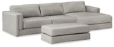 Best Deals Furniture - Ashley Furniture - Amiata 2-Piece Sectional with Chaise and Ottoman - 2-Piece Sectional with Chaise and Ottoman - 57404U1