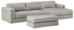 Best Deals Furniture - Ashley Furniture - Amiata 2-Piece Sectional with Chaise and Ottoman - 2-Piece Sectional with Chaise and Ottoman - 57404U1