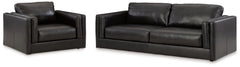 Best Deals Furniture - Ashley Furniture - Amiata Sofa and Oversized Chair - Sofa and Oversized Chair - 57405U2
