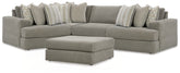 Best Deals Furniture - Ashley Furniture - Avaliyah 4-Piece Sectional and Oversized Accent Ottoman - 4-Piece Sectional and Oversized Accent Ottoman - 58103U1