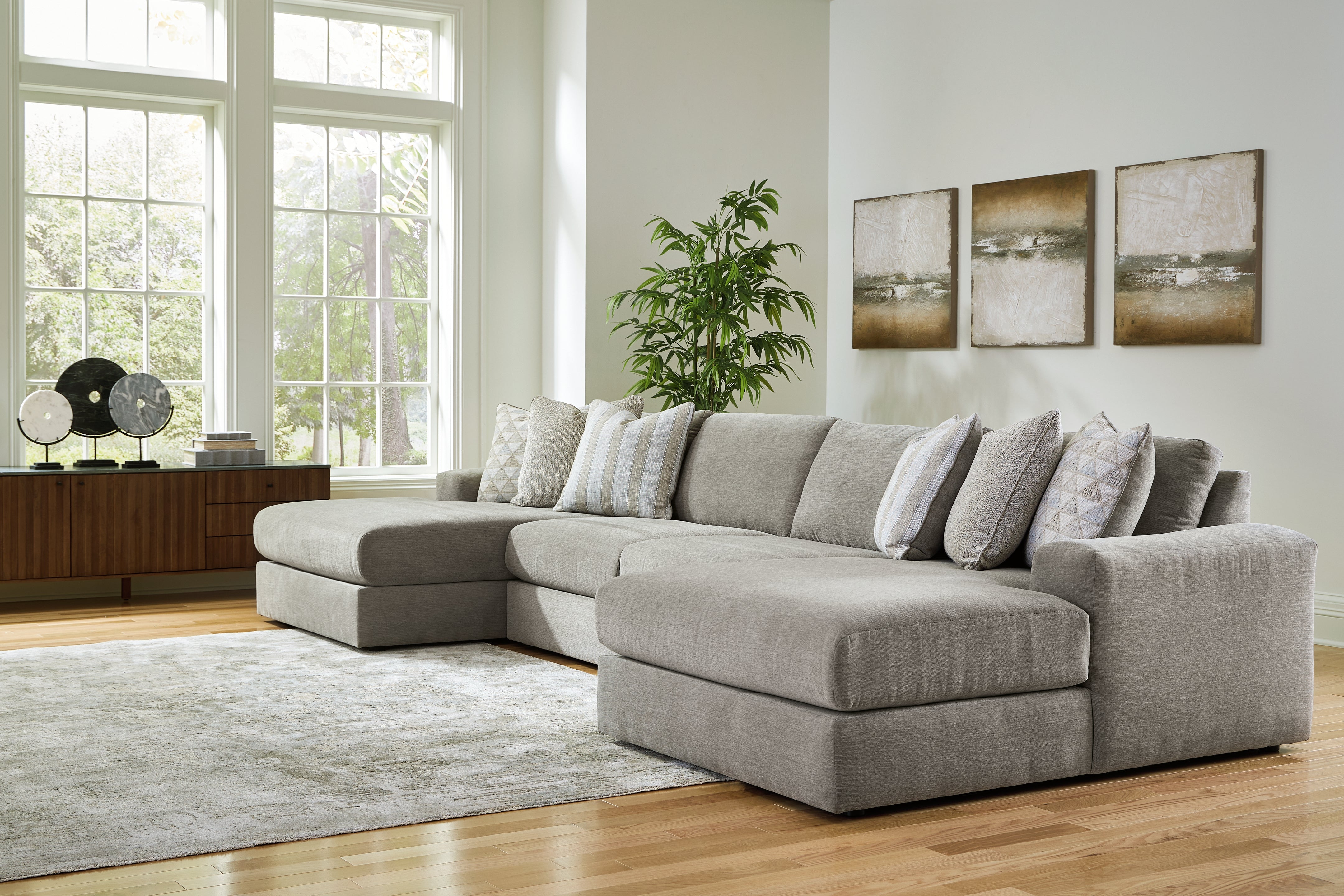 Best Deals Furniture - Ashley Furniture - Avaliyah 4-Piece Double Chaise Sectional - RAF 4-Piece Double Chaise Sectional - 58103S11