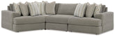 Best Deals Furniture - Ashley Furniture - Avaliyah 4-Piece Sectional - RAF 4-Piece Sectional - 58103S5