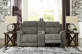 Best Deals Furniture - Ashley Furniture - Next-Gen DuraPella Power Reclining Loveseat with Console - PWR REC Loveseat/CON/ADJ HDRST - 5930118